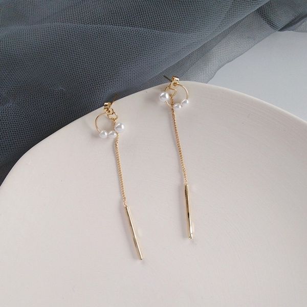 personality trend pearl round metal texture chain long tassel earrings korean temperament fashion women girl jewelry accessories, Silver
personality trend pearl round metal texture chain long tassel earrings korean temperament fashion women girl jewelry accessories, Silver