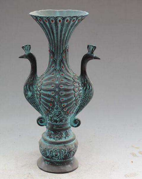 antique bronze collection antique bronze antique shuangfeng small bronze wine glass peacock wine bottle crafts decoration
antique bronze collection antique bronze antique shuangfeng small bronze wine glass peacock wine bottle crafts decoration