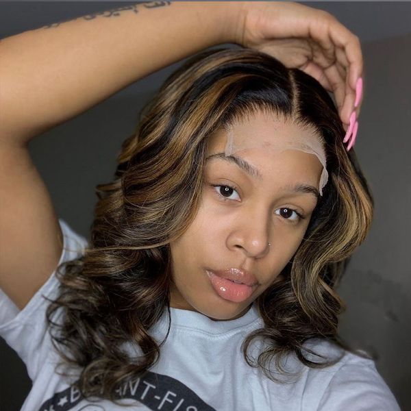 13x6 lace front human hair wigs 180desnity #27 highlight wig brazilian remy wave honey blonde ombre short bob lace front wigs, Black;brown
13x6 lace front human hair wigs 180desnity #27 highlight wig brazilian remy wave honey blonde ombre short bob lace front wigs, Black;brown