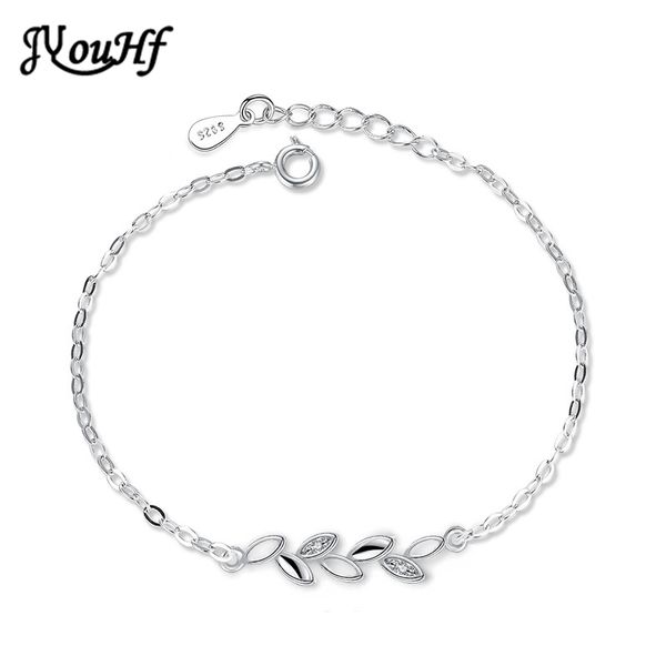 jyouhf fashion leaf charm bracelets for women femme simple 925 sterling silver link chain bracelet jewelry gift pulseras mujer, Black
jyouhf fashion leaf charm bracelets for women femme simple 925 sterling silver link chain bracelet jewelry gift pulseras mujer, Black