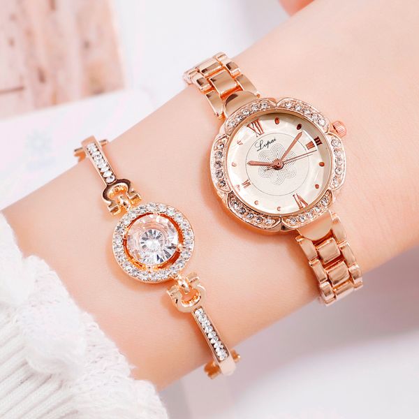 lvpai brand women bracelet quartz watches luxury rose gold gemstone jewelry clock fashion ladies creative watch, Slivery;brown
lvpai brand women bracelet quartz watches luxury rose gold gemstone jewelry clock fashion ladies creative watch, Slivery;brown