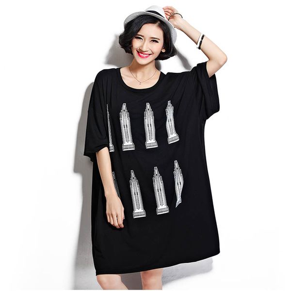 pullover summer for womens clothing t shirt dress 2020 ladies korean style vintage cotton printed bat sleeve dresses 4xl 5xl 6xl, Black;gray
pullover summer for womens clothing t shirt dress 2020 ladies korean style vintage cotton printed bat sleeve dresses 4xl 5xl 6xl, Black;gray
