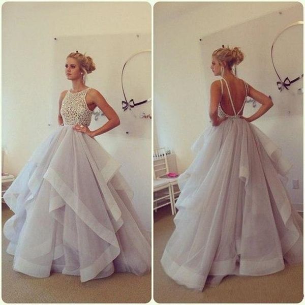 new arrival 2019 new stunning ball gown prom dresses bateau neck beading ruffles organza backless long party dresses, Black
new arrival 2019 new stunning ball gown prom dresses bateau neck beading ruffles organza backless long party dresses, Black