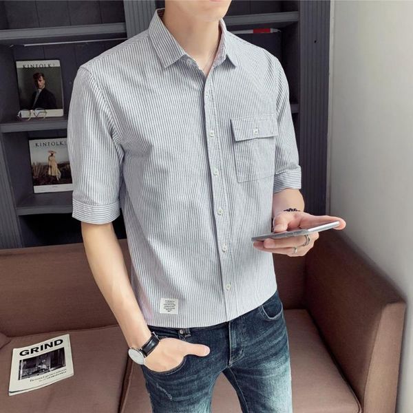 mogu new men's casual shirts leisure design striped mens social shirts 100% cotton short sleeve male dress, White;black
mogu new men's casual shirts leisure design striped mens social shirts 100% cotton short sleeve male dress, White;black