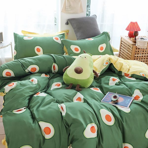 green avocado home textile decoration print duvet cover+bed sheet+pillowcase king full single sizegq
green avocado home textile decoration print duvet cover+bed sheet+pillowcase king full single sizegq