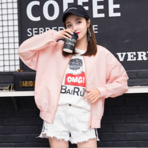 paris girl autumn loose large size female windbreaker jacket harajuku bomber jacket student bf coat oversize basic coats, Black;brown
paris girl autumn loose large size female windbreaker jacket harajuku bomber jacket student bf coat oversize basic coats, Black;brown