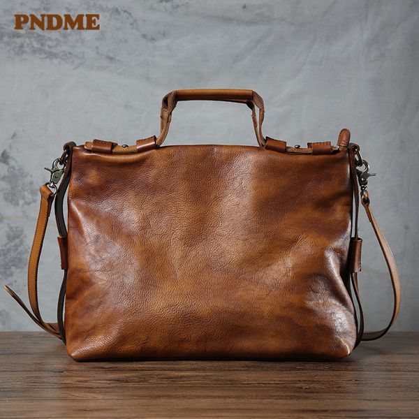 pndme fashion vintage genuine leather men's women's briefcase cowhide lapshoulder messenger bag
pndme fashion vintage genuine leather men's women's briefcase cowhide lapshoulder messenger bag