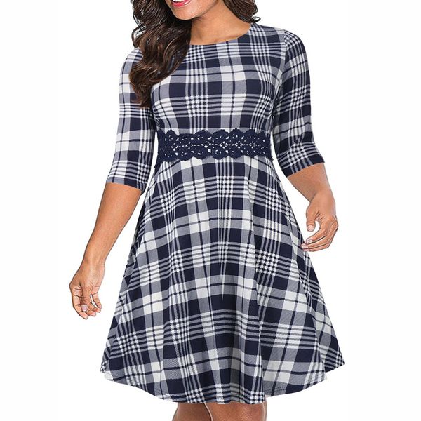 3xl~9xl autumn women dress polka dot and checks and floral vintage dress plus size o neck vestidos office dresses, Black;gray
3xl~9xl autumn women dress polka dot and checks and floral vintage dress plus size o neck vestidos office dresses, Black;gray