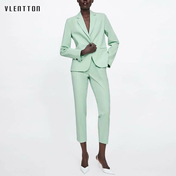 2019 green two piece suit set women spring summer single button blazer jacket high waist women's pant suits office 2 piece, White;black
2019 green two piece suit set women spring summer single button blazer jacket high waist women's pant suits office 2 piece, White;black