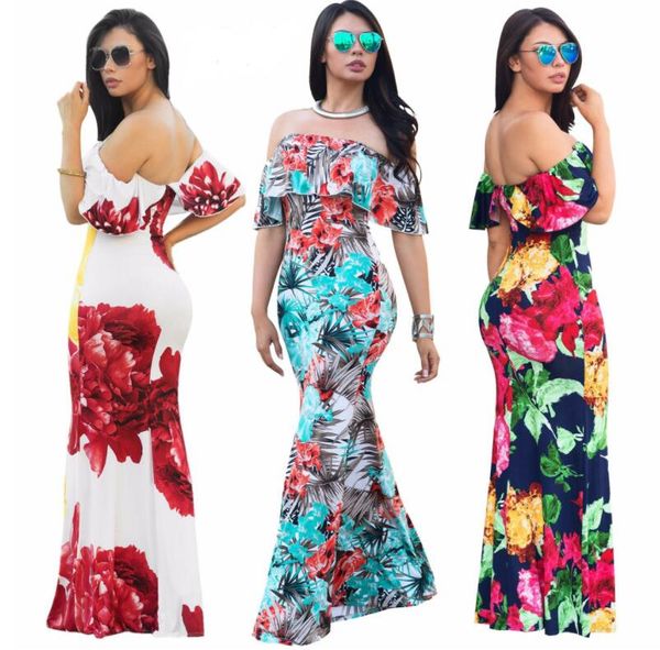 off shoulder floral print party dress summer new fashion ruffles strapless maxi dress elegant women sleeveless backless beach dress, Black;gray
off shoulder floral print party dress summer new fashion ruffles strapless maxi dress elegant women sleeveless backless beach dress, Black;gray