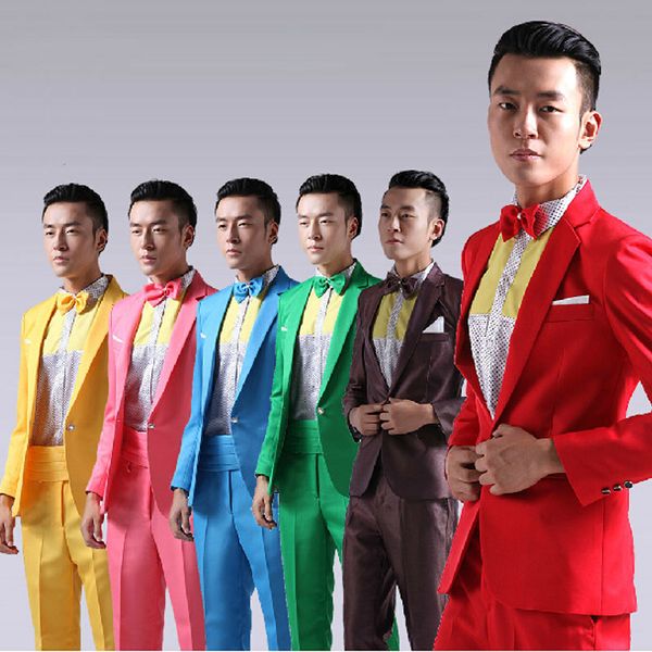 fashion 2 pieces set business casual mens suits with pants costume homme colorful wedding suits groom dress singer tuxedo, White;black
fashion 2 pieces set business casual mens suits with pants costume homme colorful wedding suits groom dress singer tuxedo, White;black