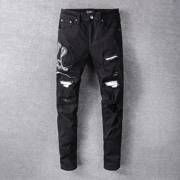 2020 mens jeans fashion designer jeans men's jeans hole mens designer pants mens luxury designer clothes classic hip hop jeans#610, Blue
2020 mens jeans fashion designer jeans men's jeans hole mens designer pants mens luxury designer clothes classic hip hop jeans#610, Blue