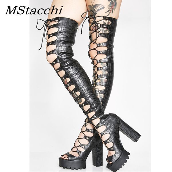 mstacchi 2019 european and american women summer sandals boots cross-tid knee-high women boots platform chunky woman, Black
mstacchi 2019 european and american women summer sandals boots cross-tid knee-high women boots platform chunky woman, Black