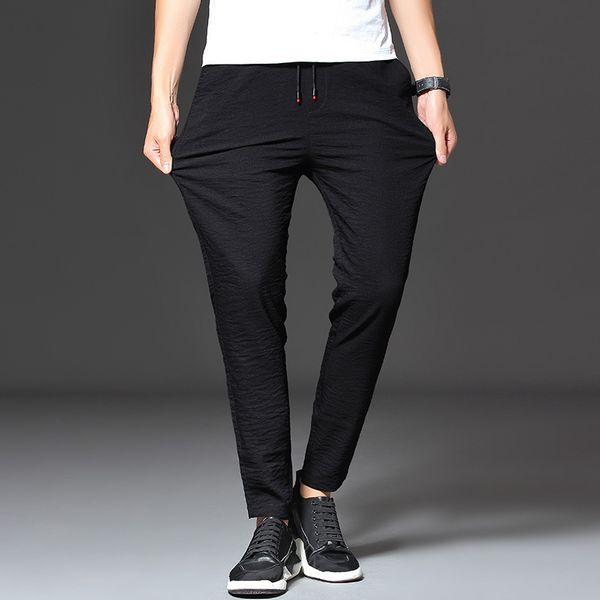 2019 autumn and winter men's leisure pants mens casual sports pants korean edition trend hallen streetwear big size 5xl, Black
2019 autumn and winter men's leisure pants mens casual sports pants korean edition trend hallen streetwear big size 5xl, Black