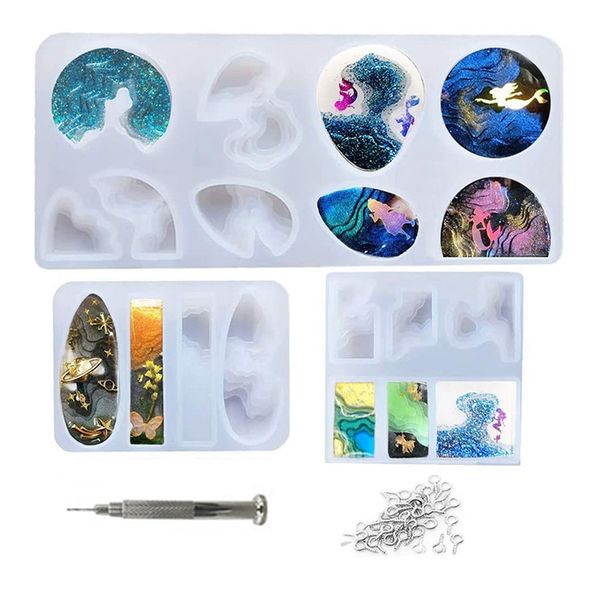 island resin molds,3pcs ocean silicone molds for resin epoxy,jewelry epoxy molds for earring,pendant, necklace diy
island resin molds,3pcs ocean silicone molds for resin epoxy,jewelry epoxy molds for earring,pendant, necklace diy