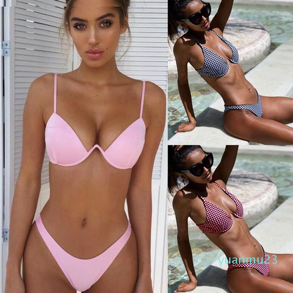 wholesale-ariel sarah underwire swimwear women plaid swimsuit bikini set lady luxury bathing suit bikini push up maillot de bain 2019
wholesale-ariel sarah underwire swimwear women plaid swimsuit bikini set lady luxury bathing suit bikini push up maillot de bain 2019