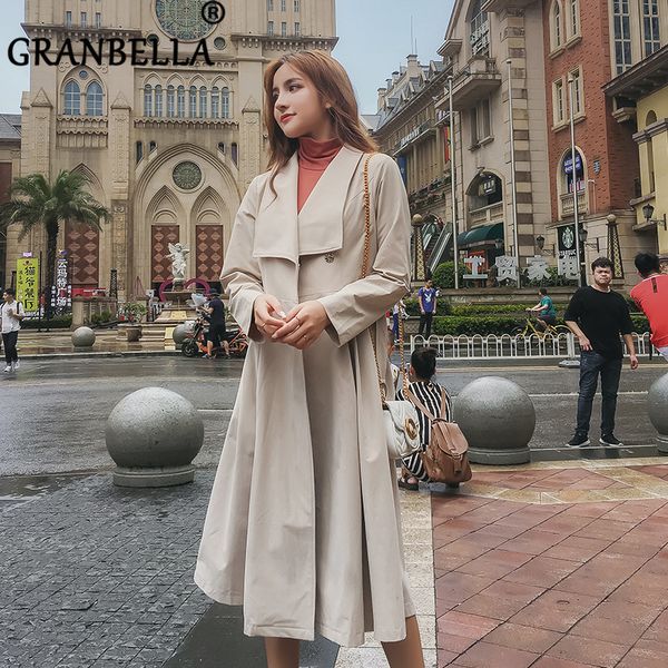 2019 british style long loose knee-high thin windbreaker loose solid color fall/winter women casual female trench coat, Tan;black
2019 british style long loose knee-high thin windbreaker loose solid color fall/winter women casual female trench coat, Tan;black
