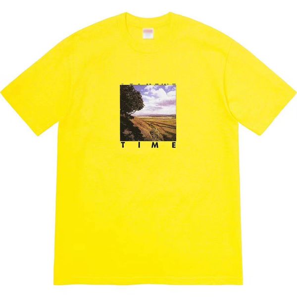 box logo men's luxury designer t-shirt time tee rural landscape oil painting short sleeve black white gray pink yellow red s m xl, White;black
box logo men's luxury designer t-shirt time tee rural landscape oil painting short sleeve black white gray pink yellow red s m xl, White;black