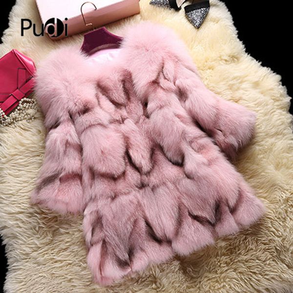 pudi t18006 women's winter warm real fur long jacket vest girl coat lady jacket overcoat, Black
pudi t18006 women's winter warm real fur long jacket vest girl coat lady jacket overcoat, Black