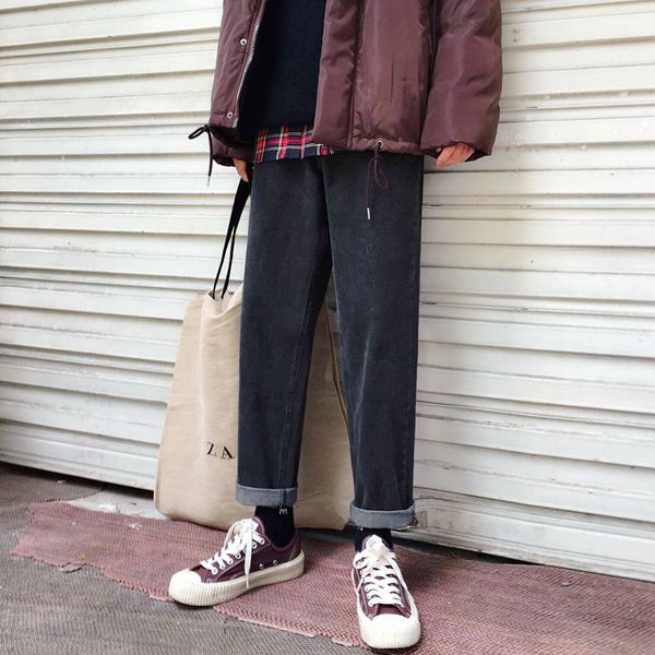 autumn and winter new jeans men fashion washed retro straight denim pants man casual loose street hip hop cowboy trousers male, Black
autumn and winter new jeans men fashion washed retro straight denim pants man casual loose street hip hop cowboy trousers male, Black