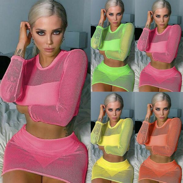 2pcs women clothes sets long sleeve bodycon crop skirt set club wear party dress, White;red
2pcs women clothes sets long sleeve bodycon crop skirt set club wear party dress, White;red