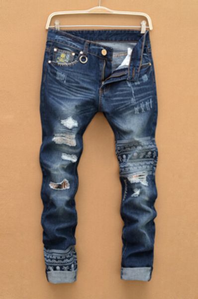 men's jeans italian fashion brand men,straight leg denim trousers mens business pants men, printing long, Blue
men's jeans italian fashion brand men,straight leg denim trousers mens business pants men, printing long, Blue