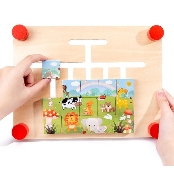 early education wooden toy-in-double-sided bit camera track game moving position jigsaw puzzle space thinking scientific and edu
early education wooden toy-in-double-sided bit camera track game moving position jigsaw puzzle space thinking scientific and edu
