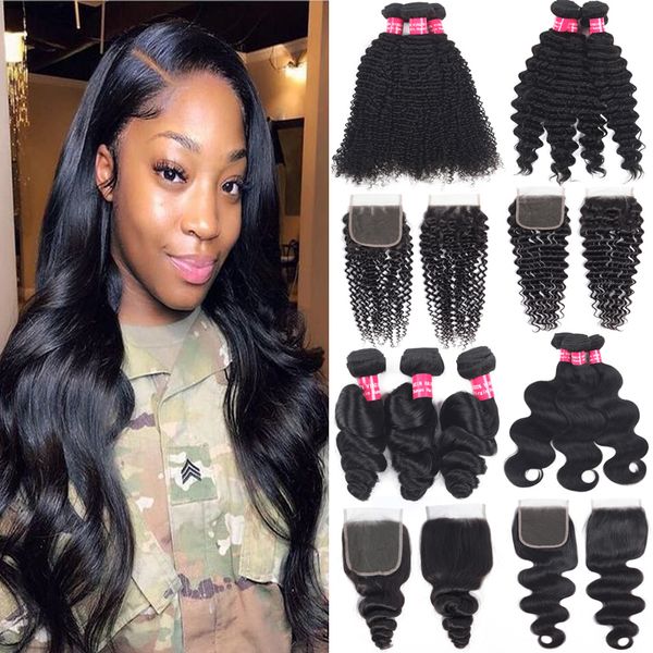 9a brazilian virgin hair bundles with closures 4x4 lace closure kinky curly deep wave water wave human hair weaves bundles with closure, Black
9a brazilian virgin hair bundles with closures 4x4 lace closure kinky curly deep wave water wave human hair weaves bundles with closure, Black