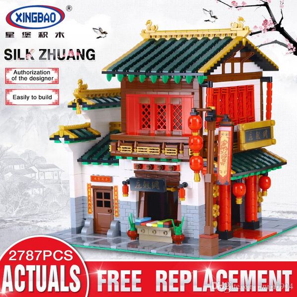 xingbao 01001 2787pcs creative chinese style the chinese silk and satin store set educational building blocks bricks toys model
xingbao 01001 2787pcs creative chinese style the chinese silk and satin store set educational building blocks bricks toys model