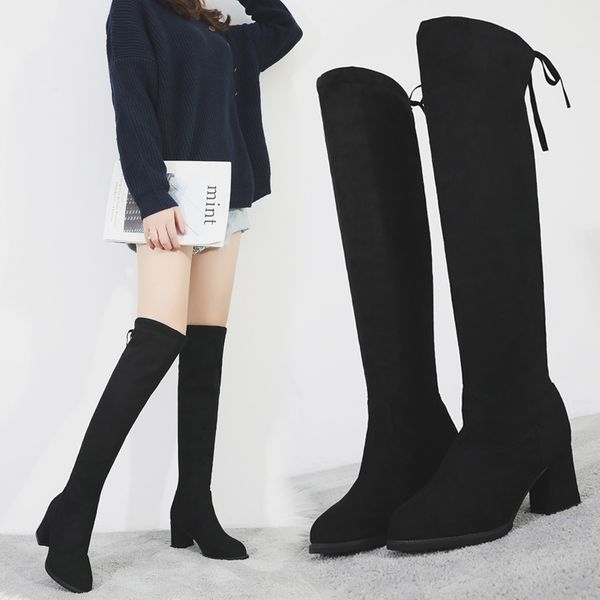 thigh high boots female winter boots women shoes over the knee flat stretch fashion shoes black riding
thigh high boots female winter boots women shoes over the knee flat stretch fashion shoes black riding
