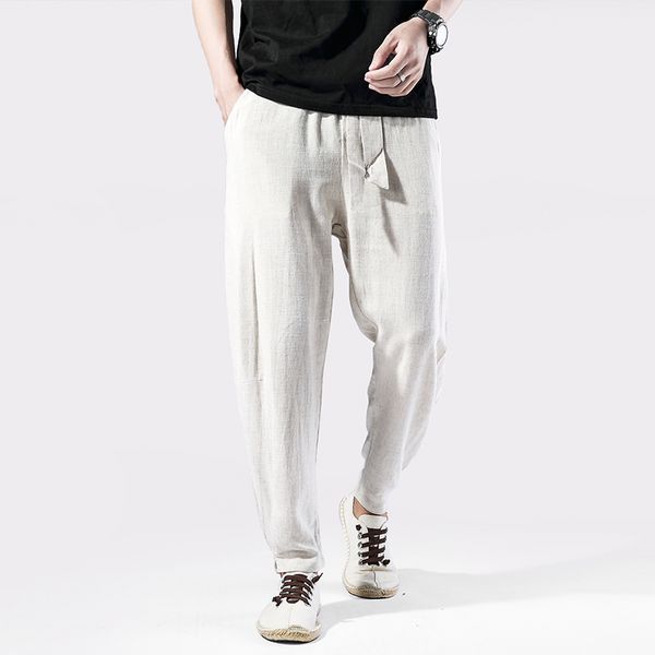 streetwear men's ramie cotton casual harem pants hip hop casual male track pants joggers trousers fashion harajuku men 5xl, Black
streetwear men's ramie cotton casual harem pants hip hop casual male track pants joggers trousers fashion harajuku men 5xl, Black