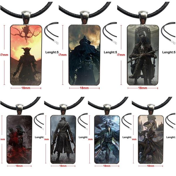 fashionable bloodborne games for men women gift necklace with steel plated glass cabochon choker long pendant rectangle necklace
fashionable bloodborne games for men women gift necklace with steel plated glass cabochon choker long pendant rectangle necklace