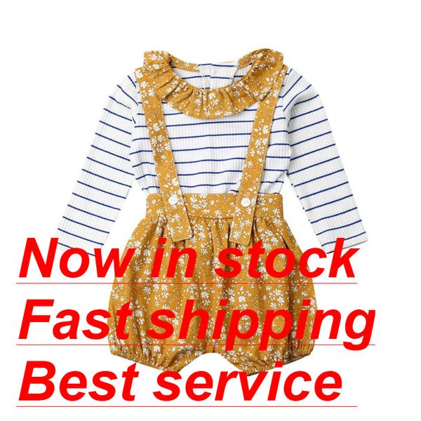 new toddler baby girls autumn clothes t-shirt overalls outfits clothing set, White
new toddler baby girls autumn clothes t-shirt overalls outfits clothing set, White