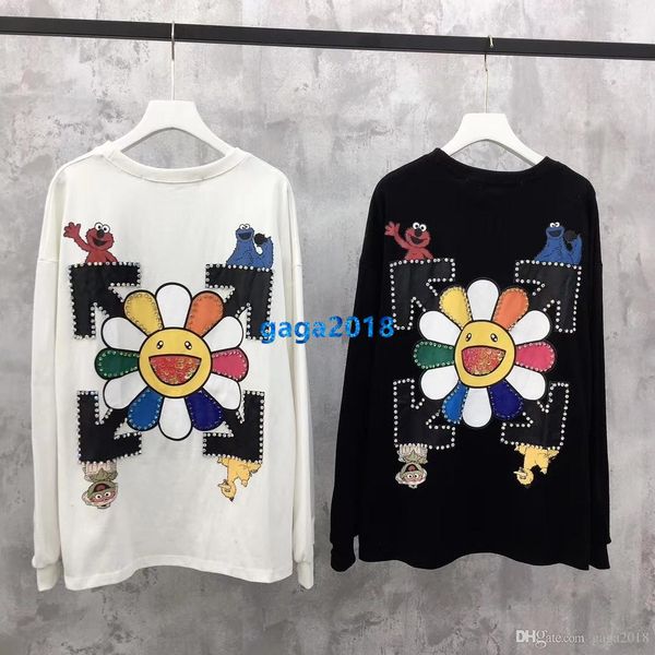 high end женщины девушка oversize толстовка кристалл блестки письмо мультфильм круглый вырез с длинным рукавом блузка рубашка модный дизайн, White
high end женщины девушка oversize толстовка кристалл блестки письмо мультфильм круглый вырез с длинным рукавом блузка рубашка модный дизайн, White