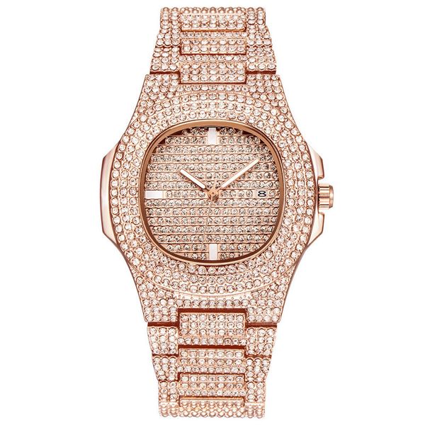 2019 luxury fashion bussiness steel belt calendar watch full of diamonds wrist watch ladies rhinestone clock, Slivery;brown
2019 luxury fashion bussiness steel belt calendar watch full of diamonds wrist watch ladies rhinestone clock, Slivery;brown