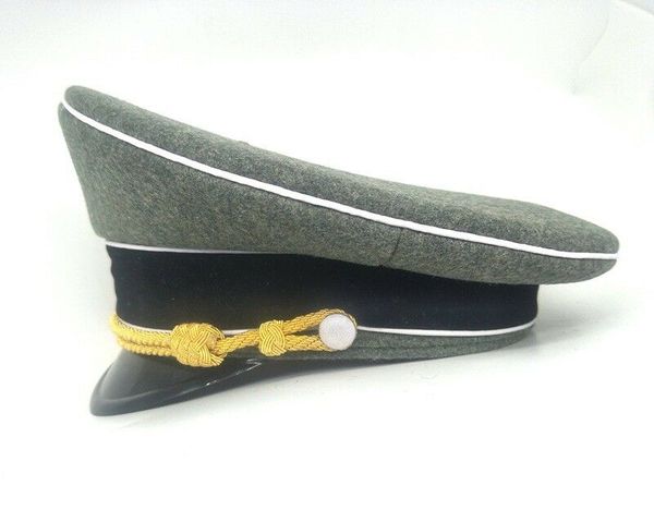 tomwang2012. wwii ww2 german army elite officer visor cap gray grren wool field military hat gold cord 57 58 59 60 61 cm, Black;white
tomwang2012. wwii ww2 german army elite officer visor cap gray grren wool field military hat gold cord 57 58 59 60 61 cm, Black;white