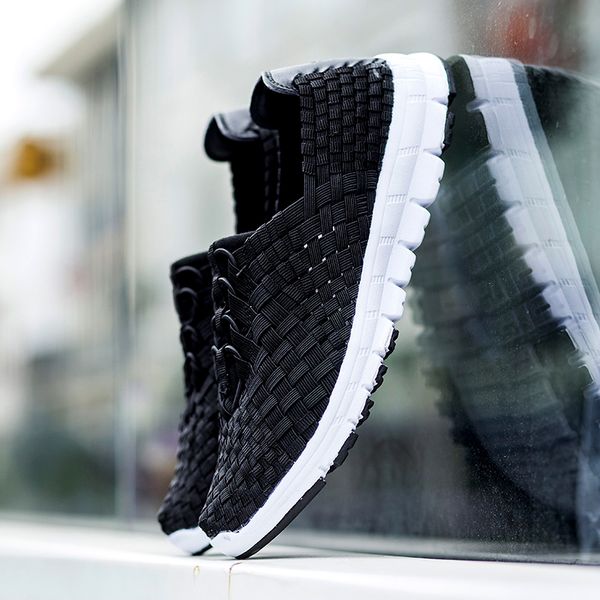 women sneakers for 2019 outdoor weaving shoes flexible breathable mesh sport shoes men solid loafers zapatillas mujer
women sneakers for 2019 outdoor weaving shoes flexible breathable mesh sport shoes men solid loafers zapatillas mujer
