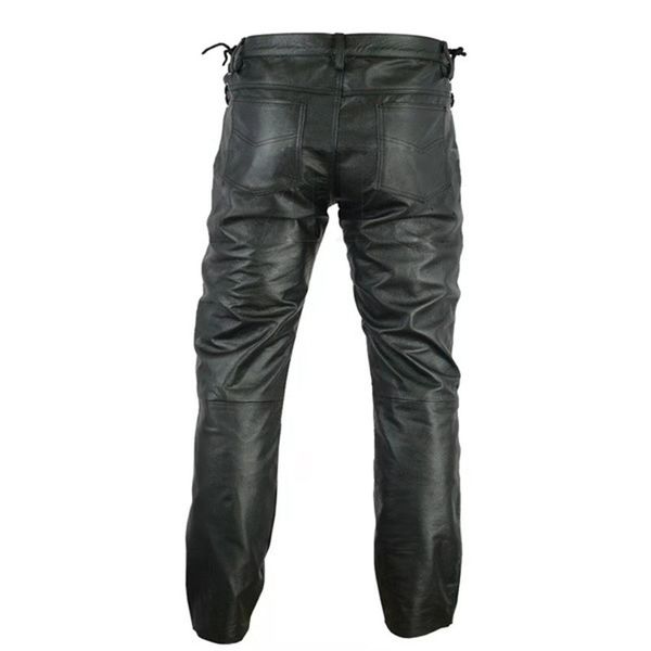 men's trousers faux leather slim fit motorcycle punk gothic zipper button vintage nightclub casual pants plus size, Black
men's trousers faux leather slim fit motorcycle punk gothic zipper button vintage nightclub casual pants plus size, Black
