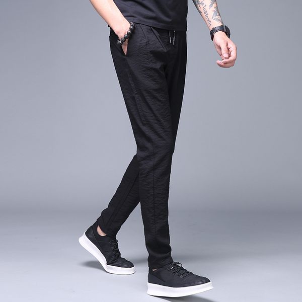 men's pants mrmt 2021 brand spring summer trousers trim casual for male thin ice silk sweatpants loose, Black
men's pants mrmt 2021 brand spring summer trousers trim casual for male thin ice silk sweatpants loose, Black