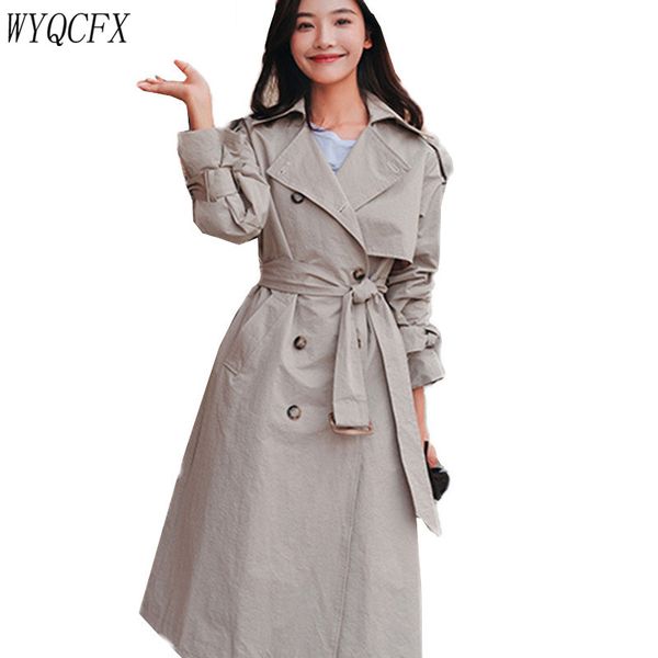 spring autumn women's korean windbreaker coats long sleeve bandage trench of the back bag coat chic female temperament overcoat, Tan;black
spring autumn women's korean windbreaker coats long sleeve bandage trench of the back bag coat chic female temperament overcoat, Tan;black