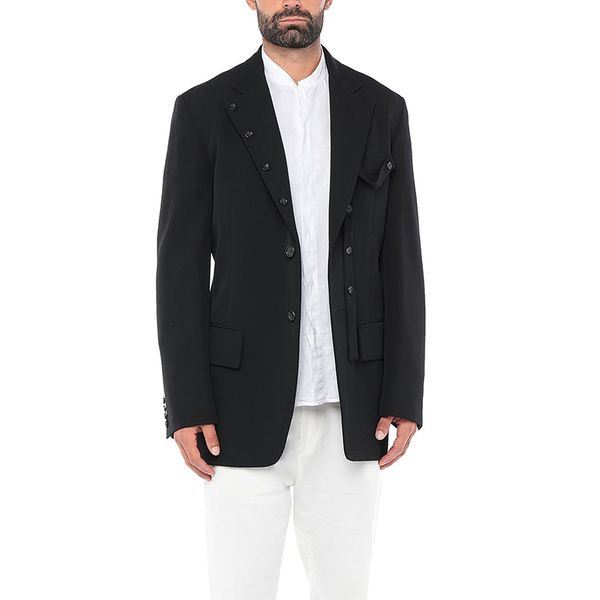 m-6xl original men's suit button decoration loose dark department designer clothing custom catwalk men's wear, White;black
m-6xl original men's suit button decoration loose dark department designer clothing custom catwalk men's wear, White;black