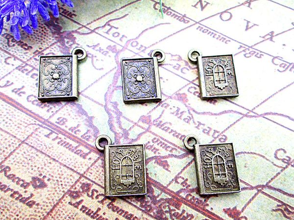 30pcs--holy bible charms,antique bronze tone holy bible charms pendants 13x15mm, Bronze;silver
30pcs--holy bible charms,antique bronze tone holy bible charms pendants 13x15mm, Bronze;silver