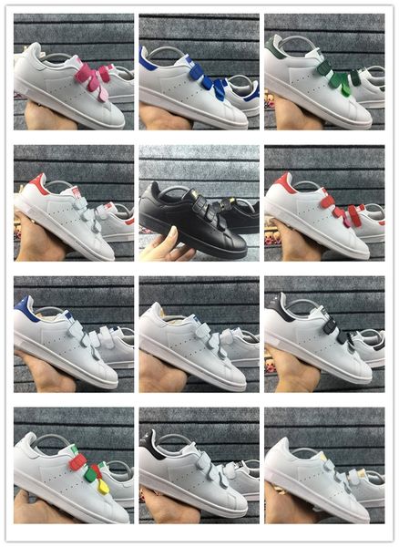 2018 lovers stan smith men women shoes classic shoes hook loop buckle scarpe traffic light pink casual leather sport sneakers, Black
2018 lovers stan smith men women shoes classic shoes hook loop buckle scarpe traffic light pink casual leather sport sneakers, Black