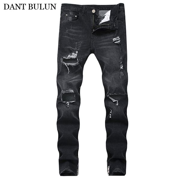 jeans men hip hop zipper legs decoration trousers stretchy denim pants slim skinny jeans straight men destroyed denim trousers, Blue
jeans men hip hop zipper legs decoration trousers stretchy denim pants slim skinny jeans straight men destroyed denim trousers, Blue