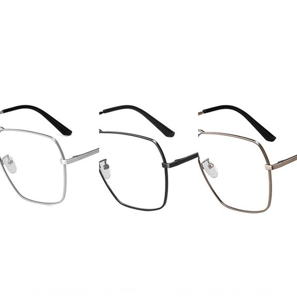 double beam square frame personalized large frame plain glasses fashion optical glasses 8052, Silver
double beam square frame personalized large frame plain glasses fashion optical glasses 8052, Silver