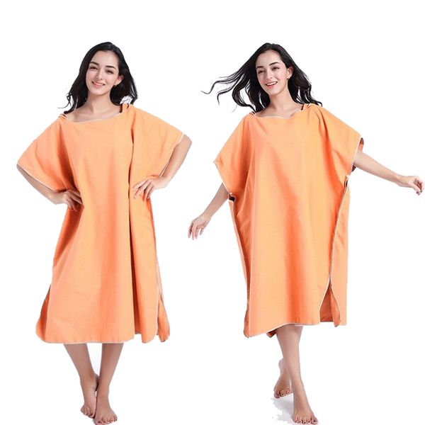 

men women microfiber surf changing towel poncho robe with hood hooded bath robe towel wetsuit for beach swim bath