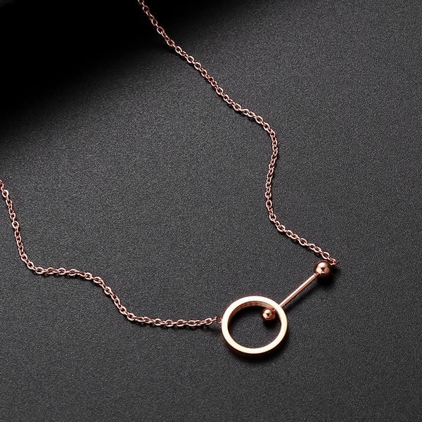 fashion jewelry necklace, rose gold necklace, round titanium steel necklace, don't fade, not allergic, Silver
fashion jewelry necklace, rose gold necklace, round titanium steel necklace, don't fade, not allergic, Silver