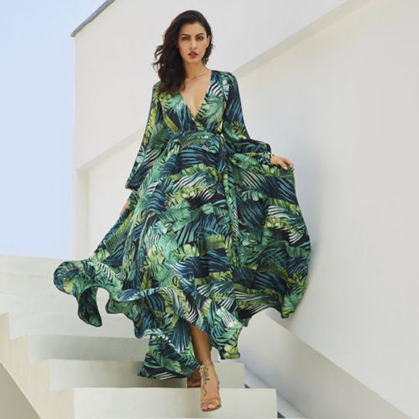 women boho chiffon long dress floral evening party summer beach sundress v-neck elegant casual dresses vestido plus size 3xl, Black;gray
women boho chiffon long dress floral evening party summer beach sundress v-neck elegant casual dresses vestido plus size 3xl, Black;gray