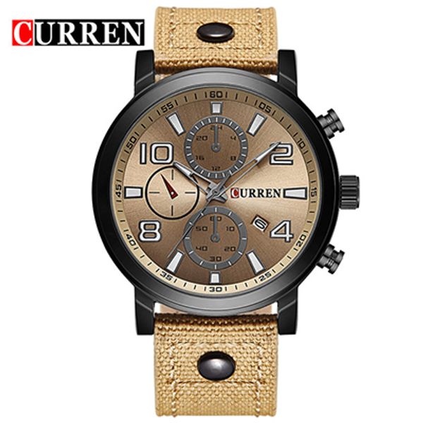 new arrivals curren carian m8199 designers belt imported from japan quartz movement mens calendar watch free, Slivery;brown
new arrivals curren carian m8199 designers belt imported from japan quartz movement mens calendar watch free, Slivery;brown