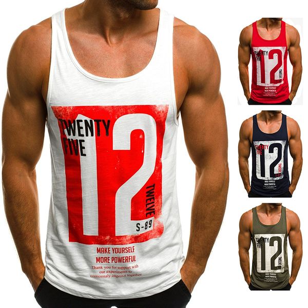 2019 european code new men's summer digital letter printing round neck sleeveless vest cotton sweat-absorbent uniform size vest, Black;white
2019 european code new men's summer digital letter printing round neck sleeveless vest cotton sweat-absorbent uniform size vest, Black;white